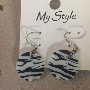 Zebra earrings